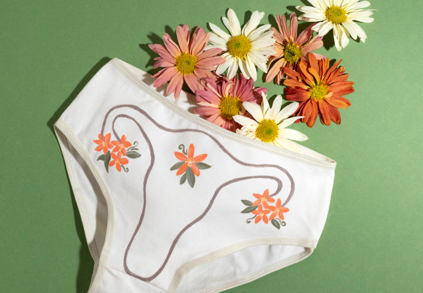 fralda com flores